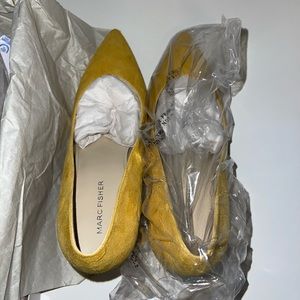 Marc Fisher Yellow heels